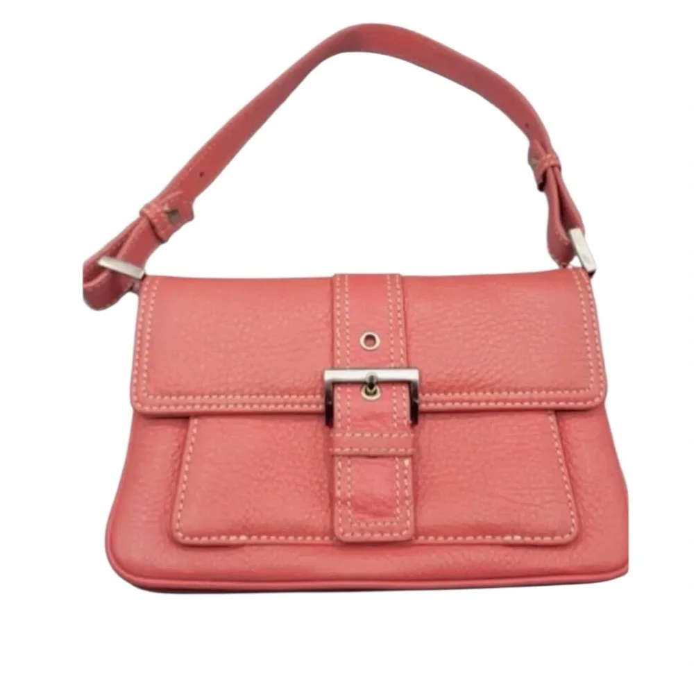 TALBOTS Pink/Coral Leather Bag